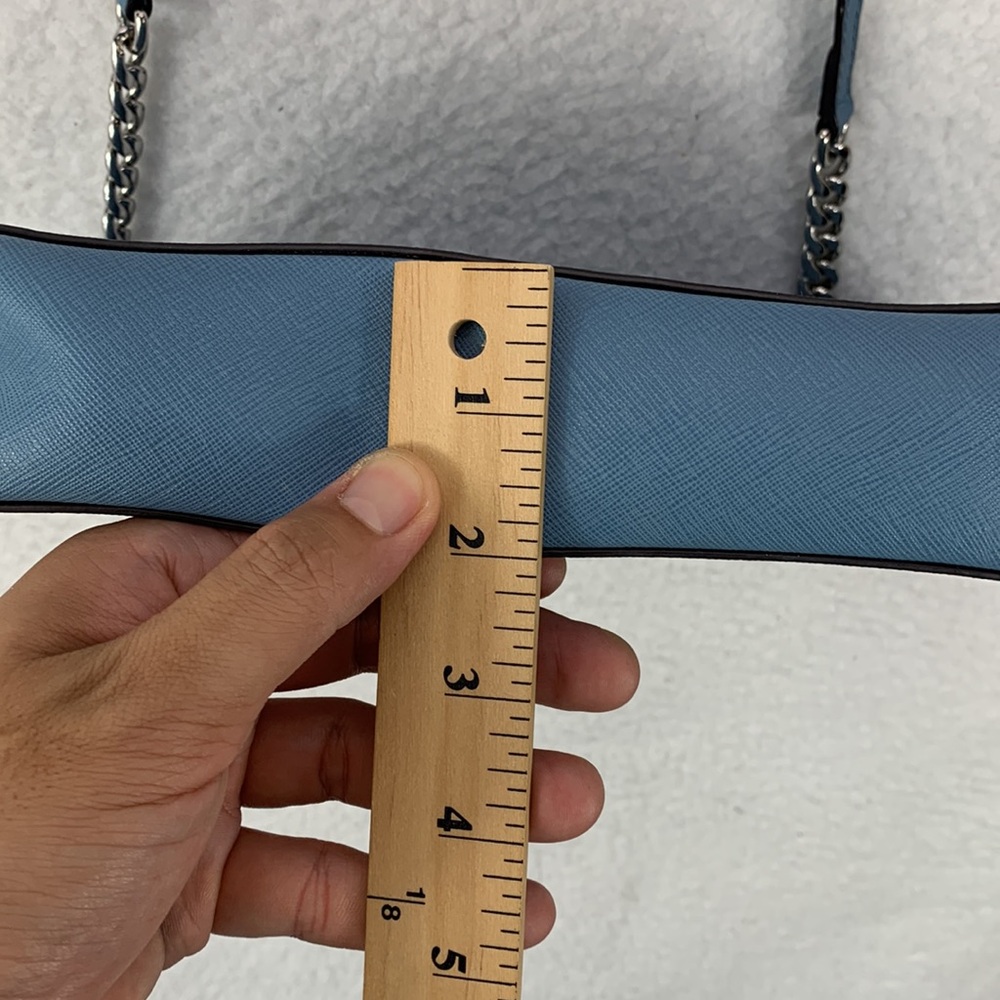 Michael Kors Women’s Sky Blue‎ Leather East West Crossbody Bag Gold Hardware - Picture 16 of 16